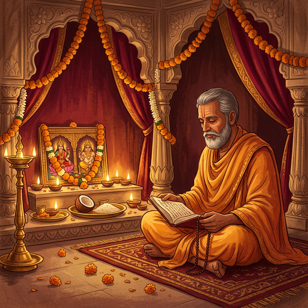 Mantra Chanting illustration